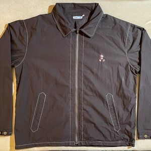 Mickey Mouse Embroidered Brown Jacket from Disneyland Paris (Men's/Unisex XL)